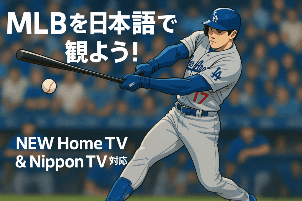 大谷翔平や日本人メジャーリーガーが活躍するMLBを日本語で視聴できるテレビサービスの紹介画像